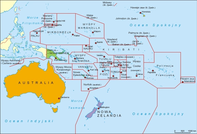 Waluty w Australii i Oceanii