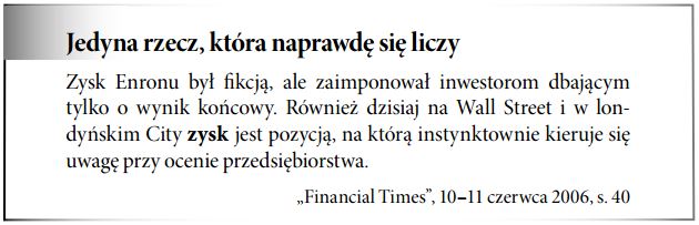 Miara wypracowanej w danym okresie nadwyżki ekonomicznej,