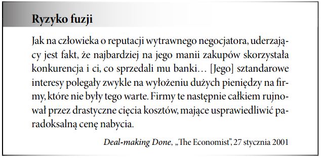 ryzyko fuzji