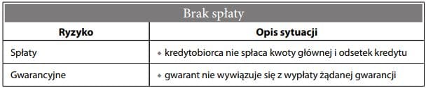 Ryzyko kredytowe